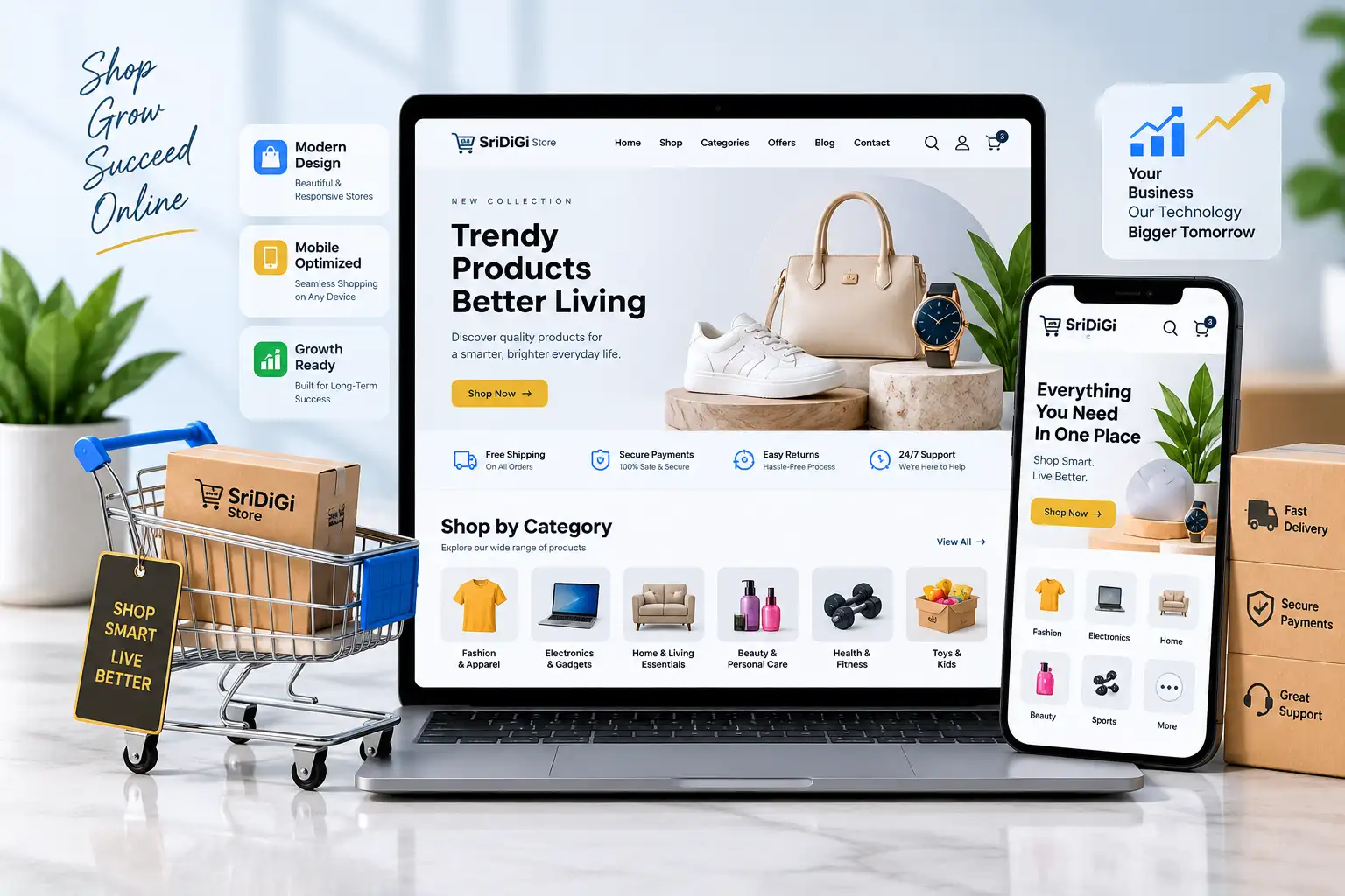 E-commerce Website Mockup